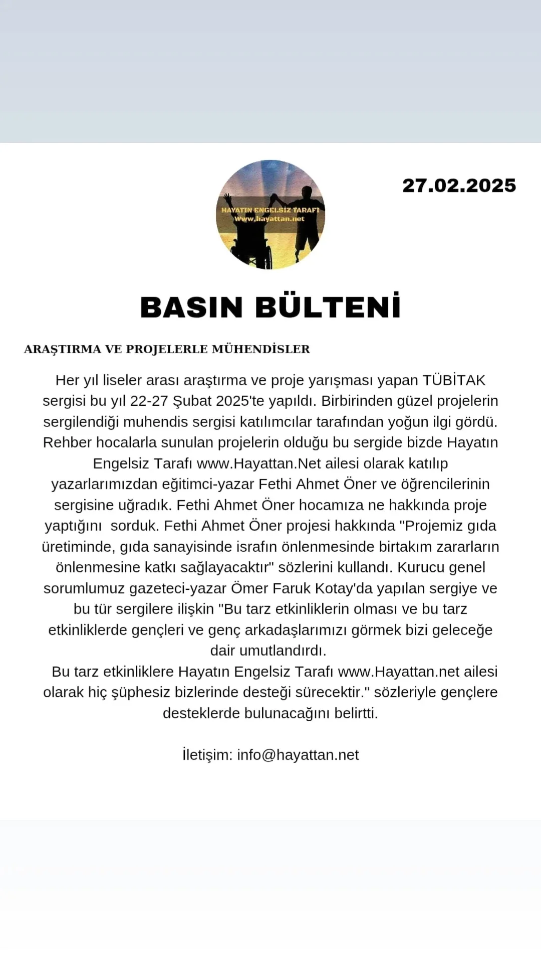 BASIN BÜLTENİ