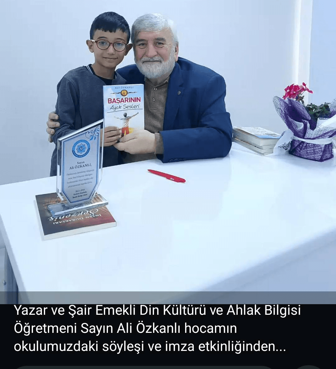 Ali ÖZKANLI ÖĞRENCİLERLE BULUŞTU